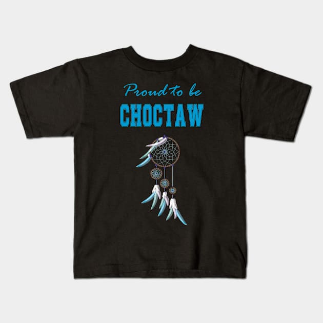 Native American Choctaw Dreamcatcher 34 Kids T-Shirt by Jaya Moore